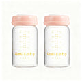 Breast Milk Storage Bottles 180ml 6oz BPA-Free Leak-Proof Nautral Baby Bottle by Qmibaby
