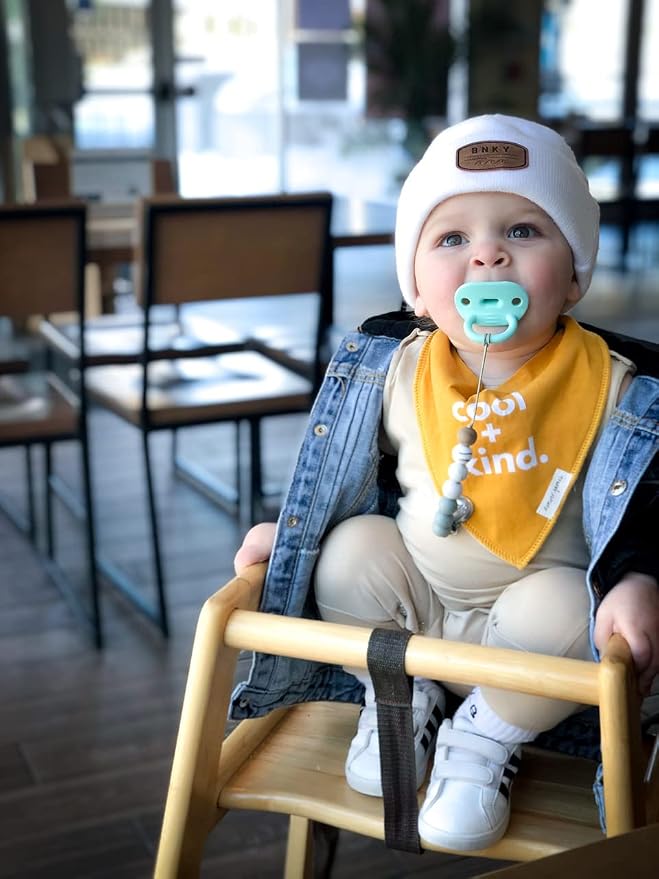 Denver James Bandana Feeding Drool Baby Bib I Soft Organic Cotton I Fleece Back - Image 5