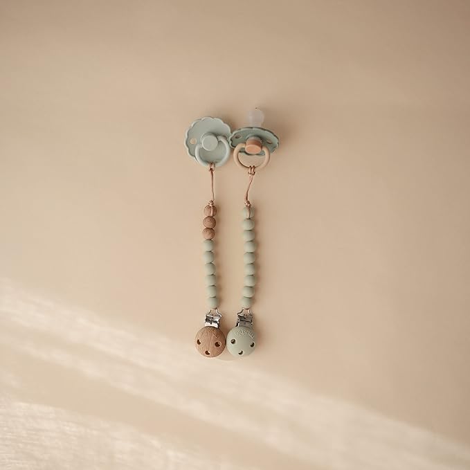 mushie 100% Silicone Baby Pacifier Clip BPA Free | Eva - Image 2