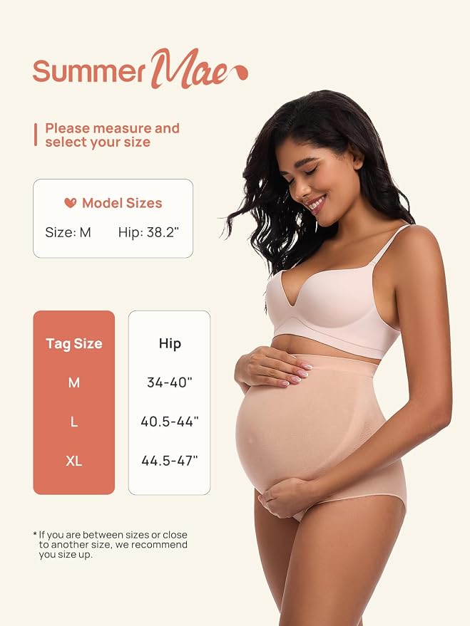 Summer Mae Maternity Underwear Soft Breathable High-Waist Pregnancy Seamless - Image 6