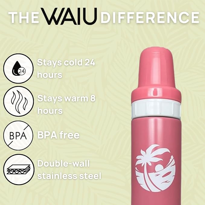 Waiu Insulated Stainless Steel Baby Bottle BPA-Free | Keeps Drinks Hot - Image 3
