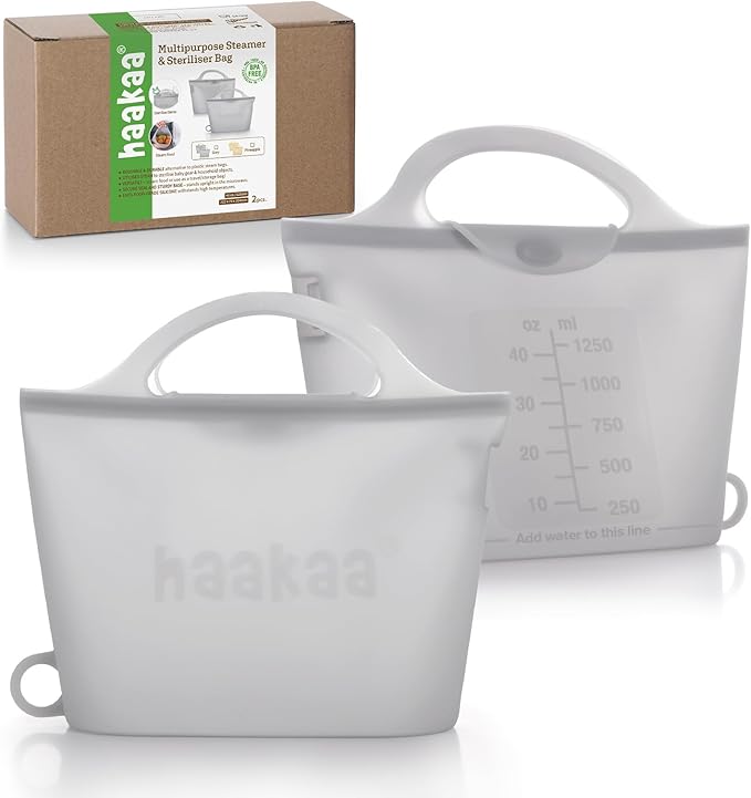 Haakaa On-The-Go Silicone Microwave Steam Sterilizer Bags by haakaa