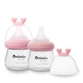 Glass Baby Bottles with Natural Response Nipple Size SS by Beilastar-x