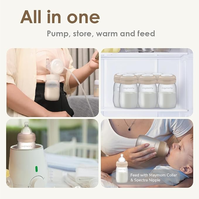 Maymom Wide Neck Breastmilk Collection n Storage Bottle 5.4 oz; Re-markable - Image 9