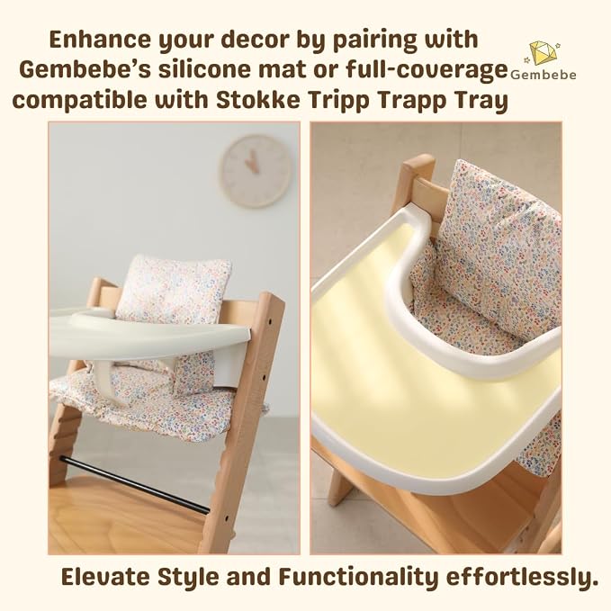 Waterproof Cotton Cushion Set, Stokke Tripp Trapp Compatible, 100% Cotton - Image 5