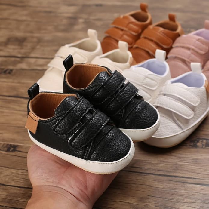 Clowora Baby Boys Girls Shoes Non-Slip Rubber Sole Sneakers Infant First - Image 5