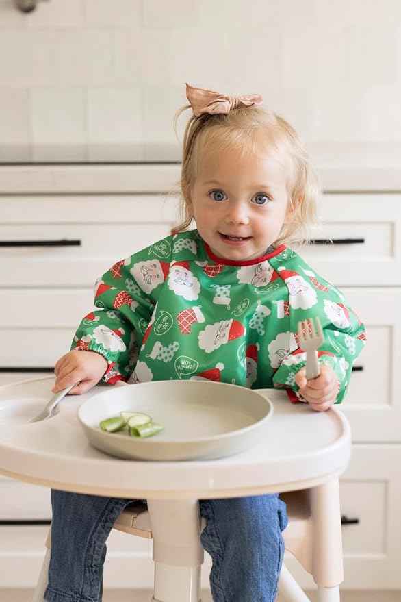 Tiny Twinkle Long Sleeve Bib for Babies & Toddlers – Waterproof Smock Bib for - Image 2