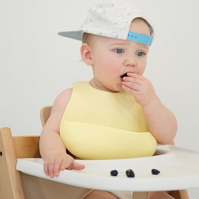 Magnetic Silicone Bibs 2-Pack Waterproof, Dishwasher Safe, BPA Free Food-Grade - Image 4