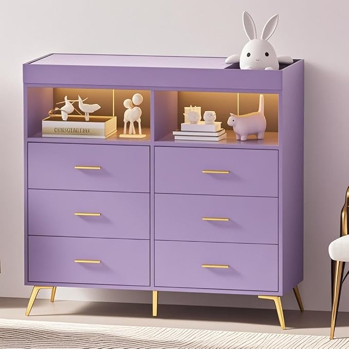 Changing Table Dresser with Drawers, Baby Dresser with Changing Table Top - Image 2