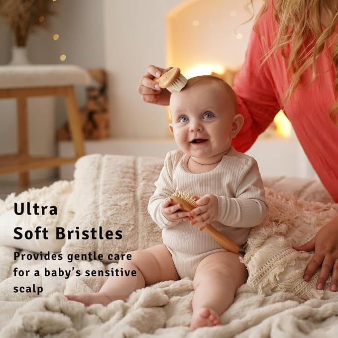 Baby Hair Brush Set for Newborns & Toddlers - Image 3