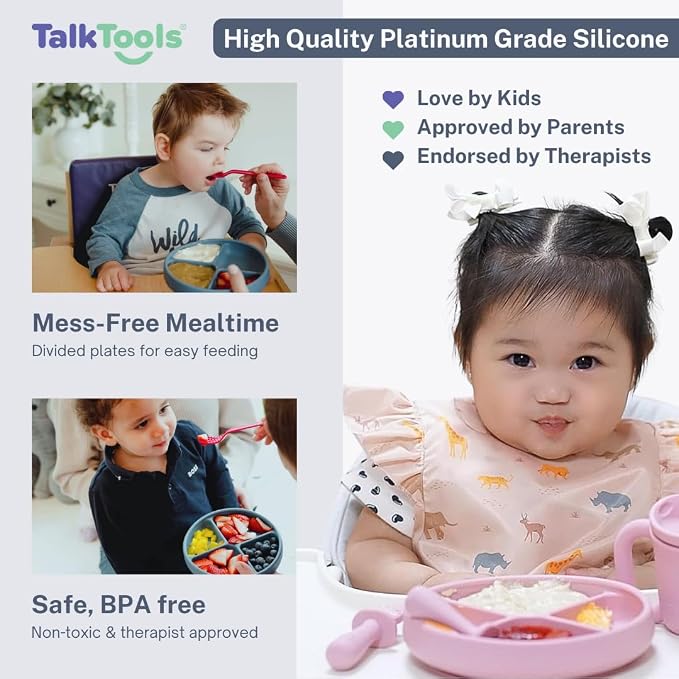 TalkTools Itsy Plate Must-Have Silicone Baby Plates - Image 4