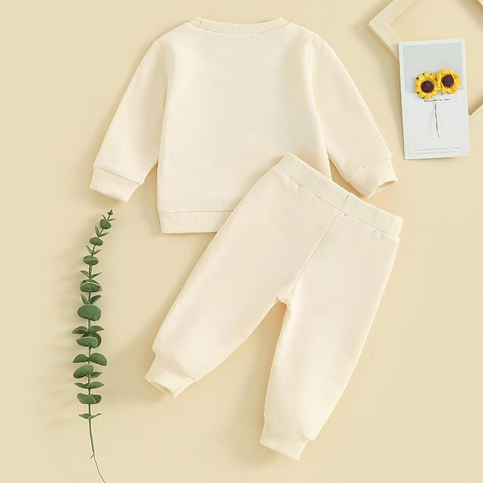 Fernvia Toddler Baby Girl Clothes 3 6 9 12 18 24 Months Fall Outfits Solid Long - Image 3