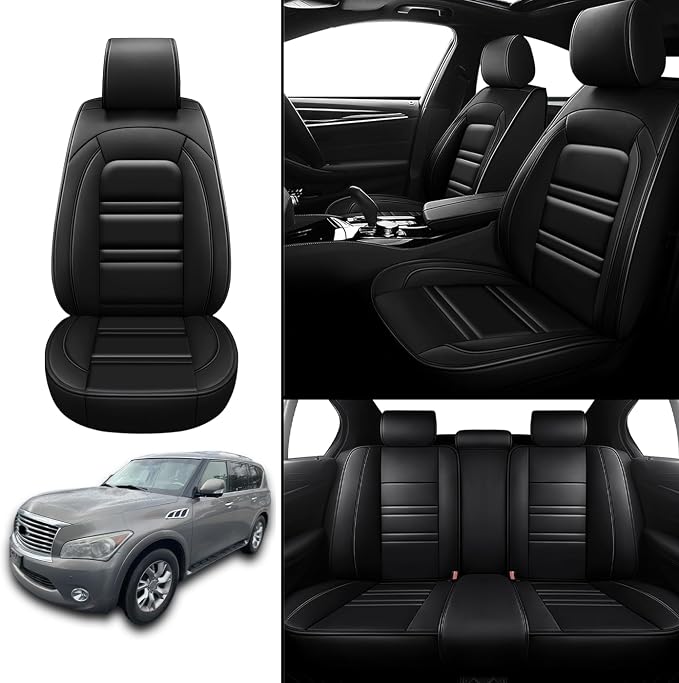 Seat Covers for Infiniti qx56 2004-2013 | 5-Seats Leather Seat Covers - Image 2