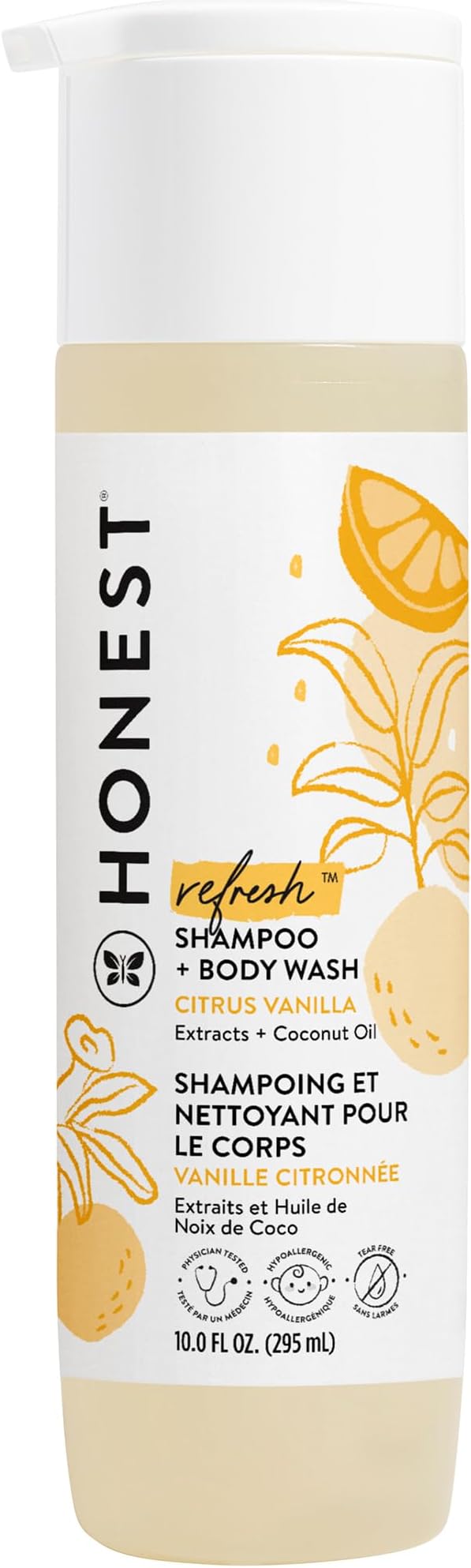 The Honest Company 2-in-1 Cleansing Shampoo + Body Wash | Gentle by TheHonestCompany