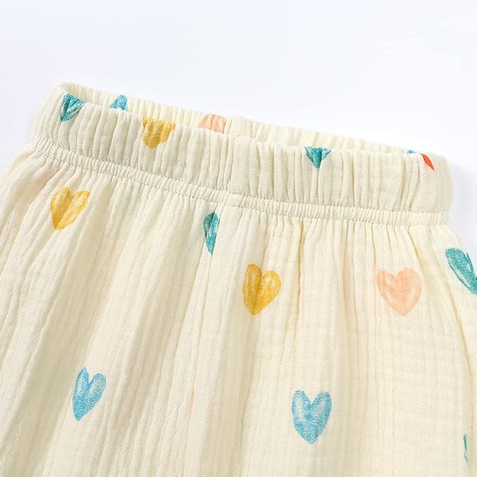 MYGBCPJS Baby Boys Girls Cotton Linen Trousers Kids Casual Ankle Pants Loose - Image 4
