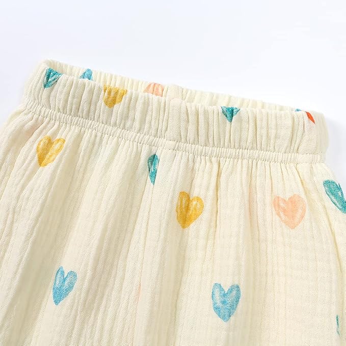 MYGBCPJS Baby Boys Girls Cotton Linen Trousers Kids Casual Ankle Pants Loose - Image 5