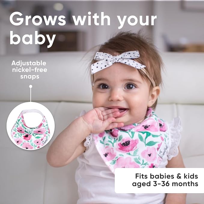 Copper Pearl 4 Pack Soft Cotton Baby Bibs - Image 5