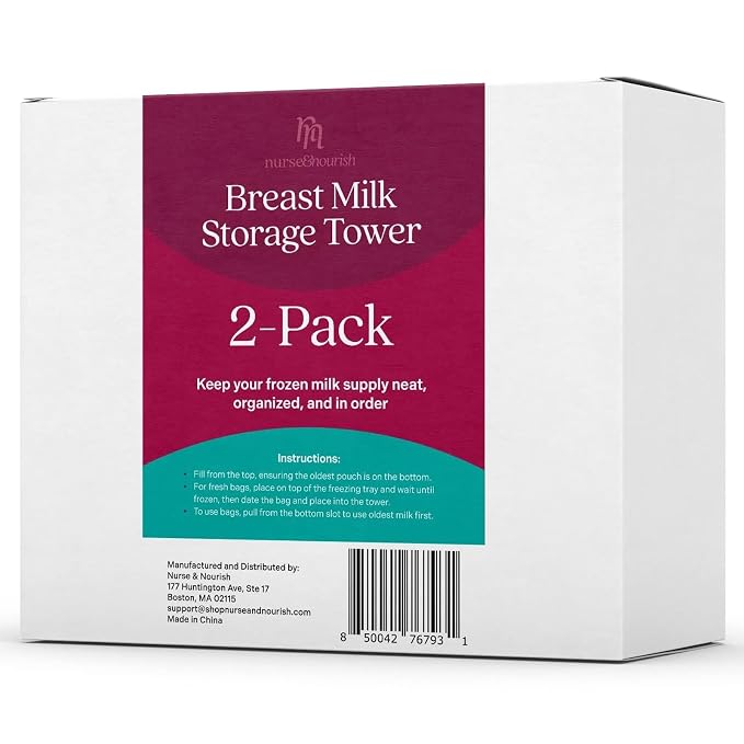 Nurse & Nourish 2 Pack Breast Milk Storage Tower - Image 7