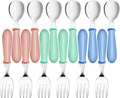 12PCS Toddler Forks & Spoons, Stainless Steel Baby Utensils, Kids Silverware by YACAISI