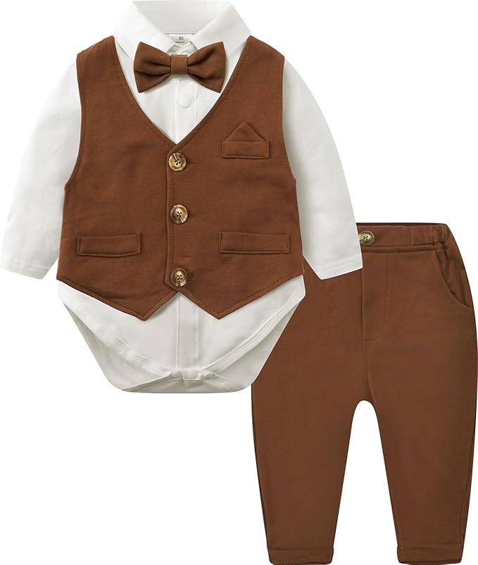 A&J DESIGN Baby Boy Suits Clothes Infant Toddler Formal Gentleman Outfits by AJDESIGN