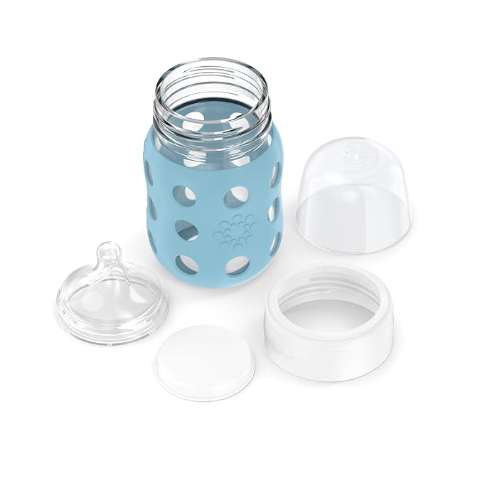 Lifefactory 8-Ounce Wide Neck Glass Baby Bottle - Image 4