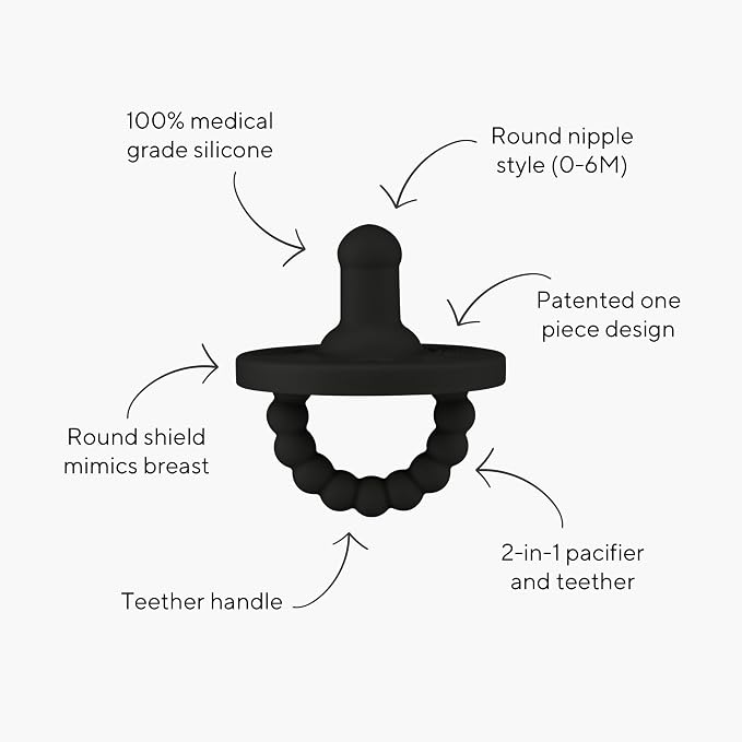 Ryan & Rose Cutie PAT Pacifier Teether 3 Pack and Flex Clip - Image 2