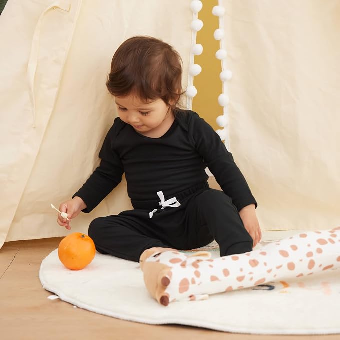 SOBOWO Newborn Baby Boy Girl 3-Pack Joggers Infant Baby Cotton Harem Pants - Image 5