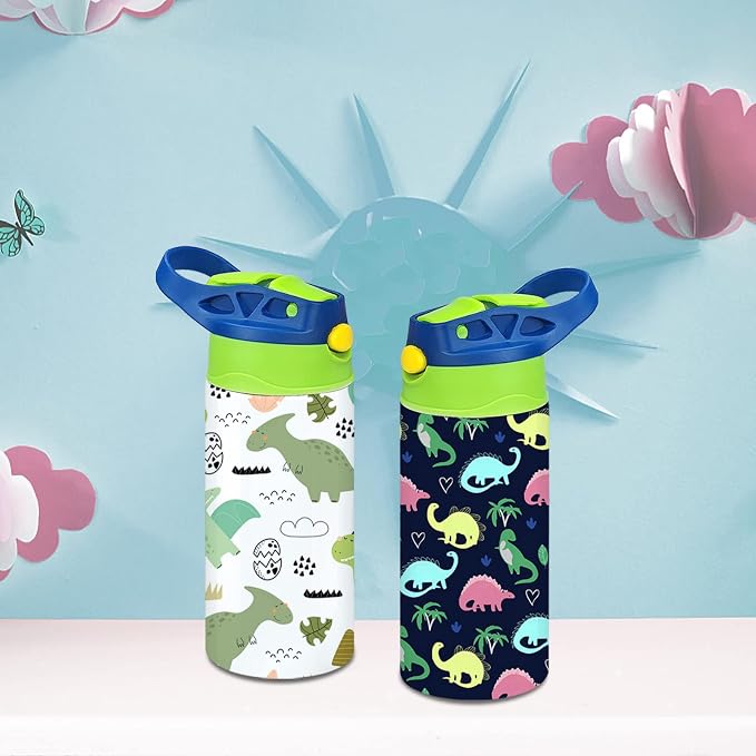 Kids Sublimation Tumbler, 12oz Sublimation Water Bottle Blanks, Straight - Image 2