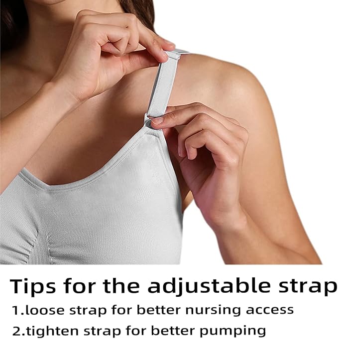 iloveSIA Nursing Bras for Mom Breastfeeding, Seamless Supportive Sleep Bra for - Image 4
