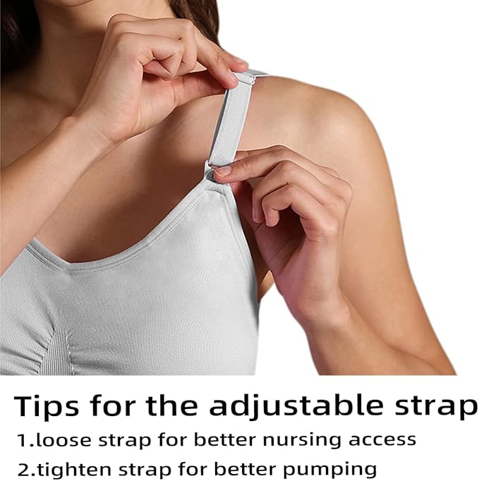 iloveSIA Nursing Bras for Mom Breastfeeding, Seamless Supportive Sleep Bra for - Image 4