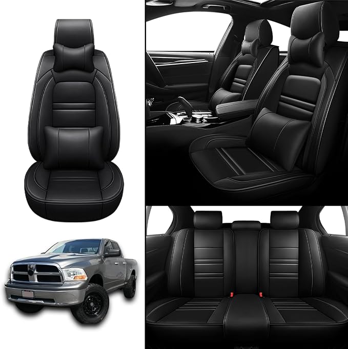 Car Seat Covers for Dodge ram 1500 2004-2011 | 5-Seats Seat Covers, Waterproof - Image 2