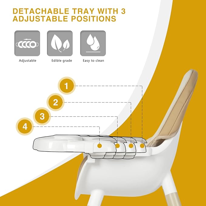 Gofirst 6 in 1 Baby High Chair, Convertible High Chairs - Image 7