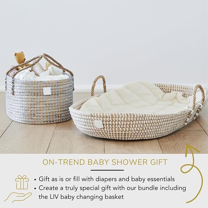 BEBE BASK Premium Light Blue Baby Diaper Caddy Organizer -Handmade - Image 5