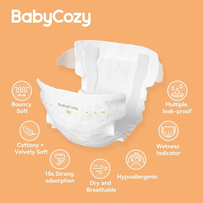 Baby Diapers Size 5, 0.8D Softer Touch Diapers and 10 Micron Velvet Soft Fiber - Image 8