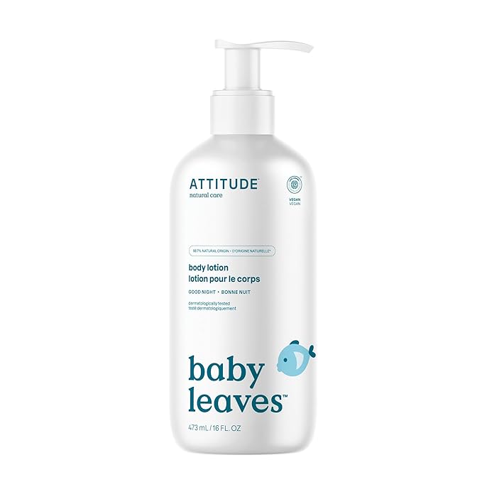 ATTITUDE Baby Lotion, EWG Verified Moisturizer, Dermatologically Tested by ATTITUDE