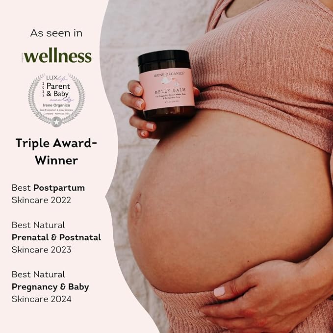 Irene Organics Belly Bundle – 5 Piece Pregnancy Skincare Gift Set - Image 9