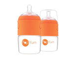PopYum 5 oz Orange Anti-Colic Formula Making/Mixing/Dispenser Baby Bottles by PopYum