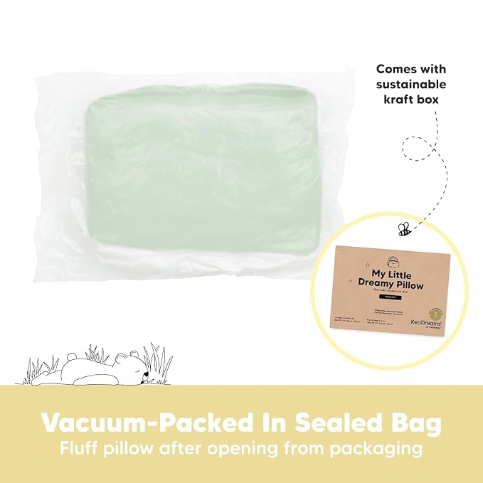 KeaBabies 2-Pack Toddler Pillow 13x18 - Image 8
