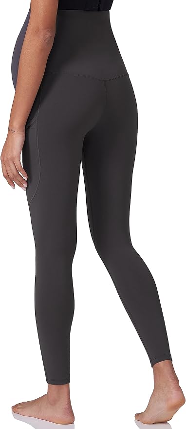 POSHDIVAH 3 Pack Women's Maternity Workout Leggings Over The Belly Pregnancy - Image 3