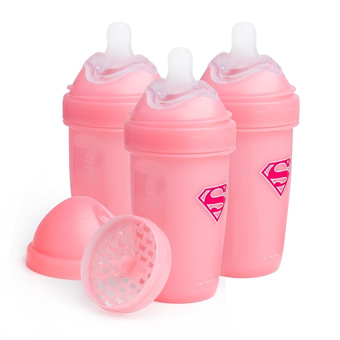 Herobility Double Anti-Colic Baby Bottles – 8.5 fl oz/240ml – 3-Pack by Herobility