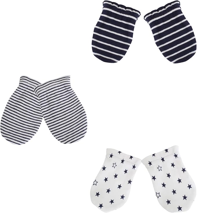 Baby Hat and Mittens Set Newborn Baby Hats Caps - Image 3