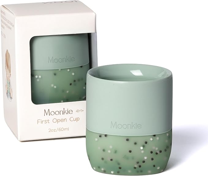 Moonkie Silicone Baby Cup 4 Months+ | Tiny Open Training Cup by Moonkie