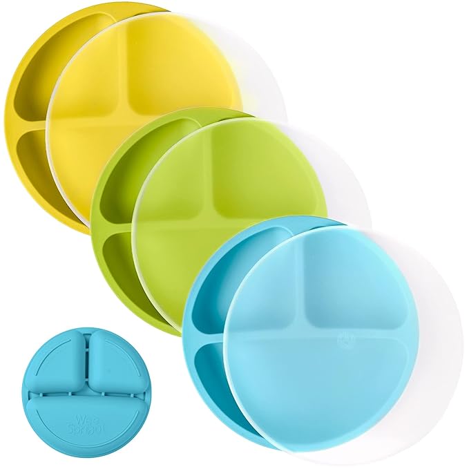 WeeSprout Silicone Plates with Lids by WeeSprout