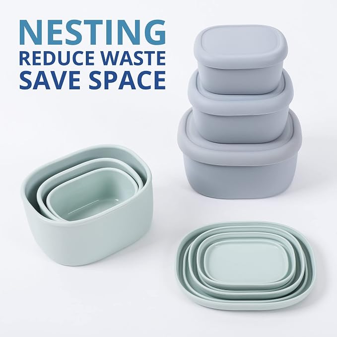 BLUE GINKGO Nesting Silicone Containers - Image 3