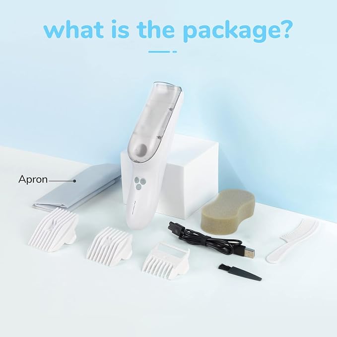 FERRISA Cordless Baby Hair Clippers, Vacuum Hair Clipper - Image 6