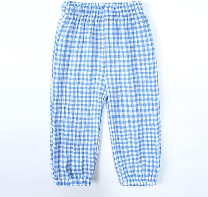 MYGBCPJS Baby Boys Girls Cotton Linen Trousers Kids Casual Ankle Pants Loose - Image 2