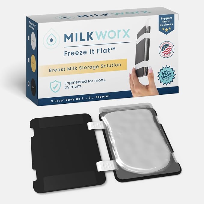 Freeze It Flat Breastmilk Freezer Organizer and Breast Milk Flattener by MilkWorx