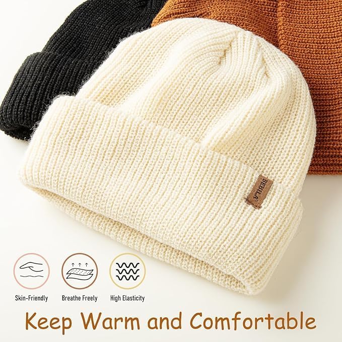 Bebila Baby Beanie Toddler Infant Winter Hats Knit Warm Caps - Image 2