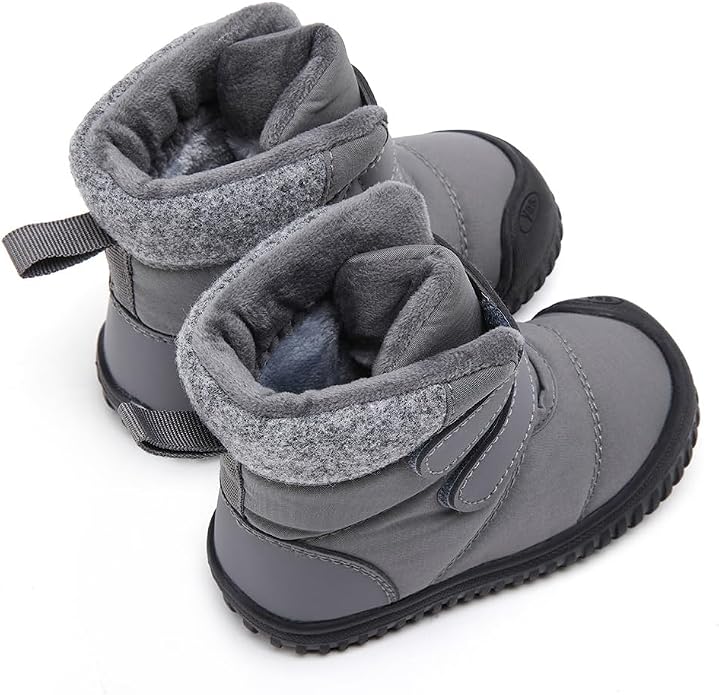 BMCiTYBM Toddler Baby Winter Snow Boots Boy Girl Faux Fur Warm Non Slip First - Image 5