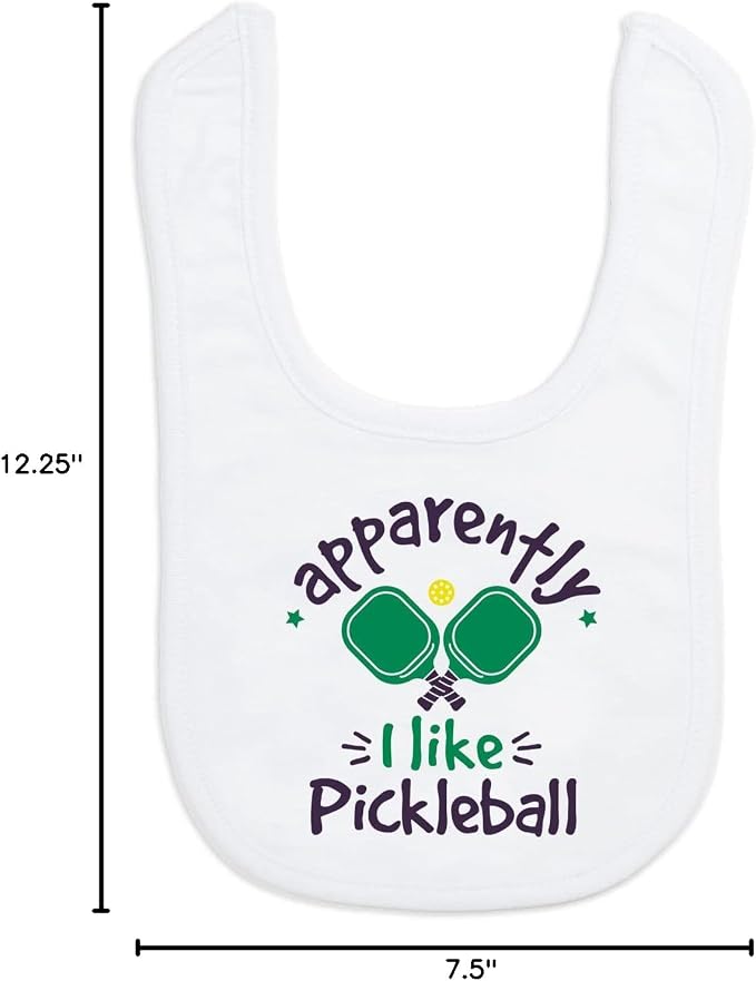 ChalkTalkSPORTS Pickleball Baby & Infant Bibs | Soft Microfiber Pickleball Baby - Image 4